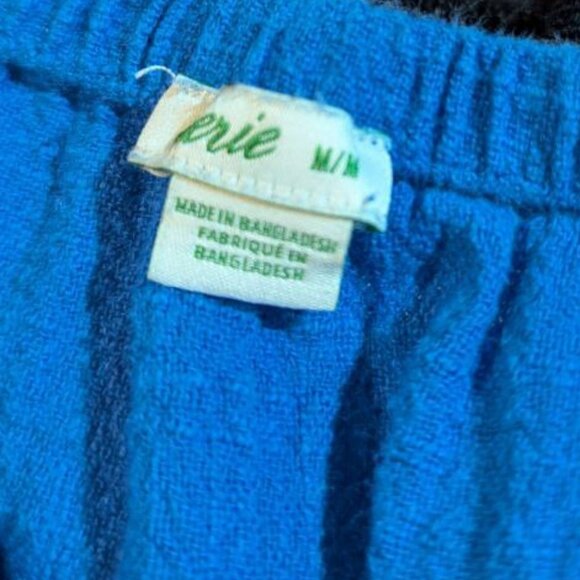 Aerie Royal Blue Gauzy Strapless Jumpsuit with Pockets - Medium - Picture 10 of 10